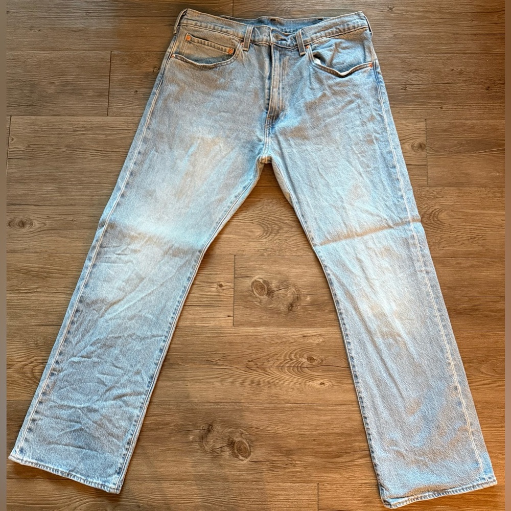 Levi's Men's Light Blue Straight Jeans, 34 W, 30 L